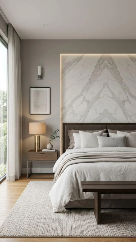 These Wall Decor Bedroom Ideas Make Blank Walls Look Beautiful 7 Marble Accent Slabs