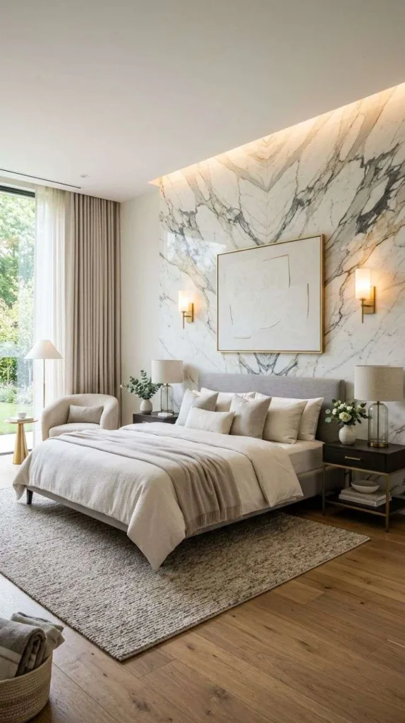 Accent Wall Bedroom I Can't Ignore 9 Marble Slab Statement