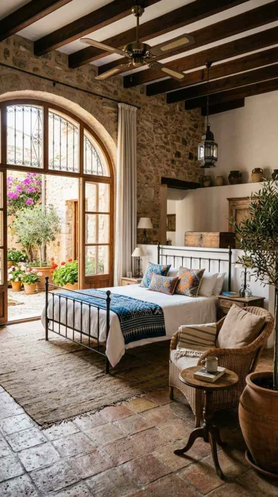 Mediterranean Courtyard Room