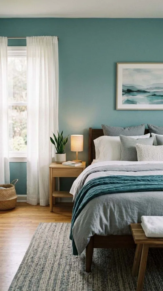 Bedroom Colors For your dream house 12 Misty Teal Bedroom