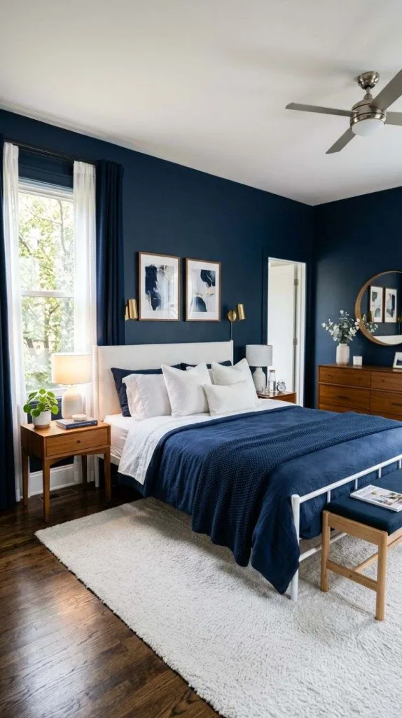 Mix Navy Blue with Crisp Whites