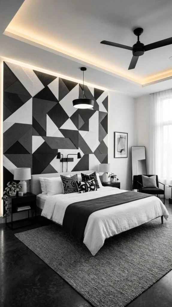 Monochrome Panel Wall Design