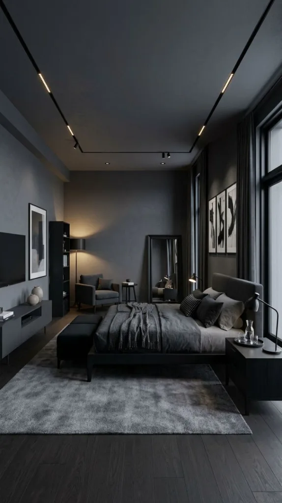 These Grey Bedroom Ideas That Designers Always Recommend 11 Monochrome Pattern Play