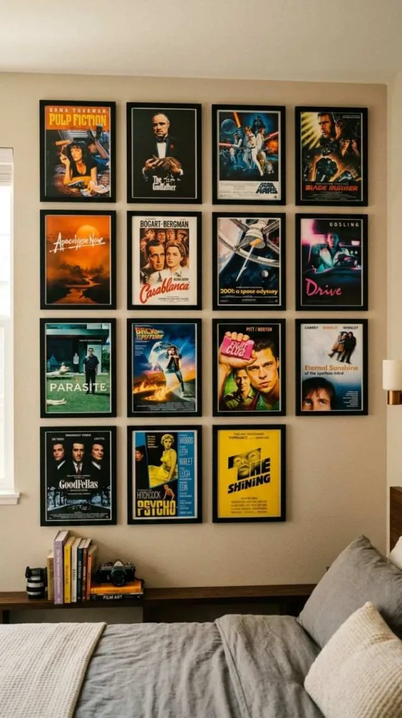 Posters on Wall Bedroom Inspo 6 Movie Poster Display