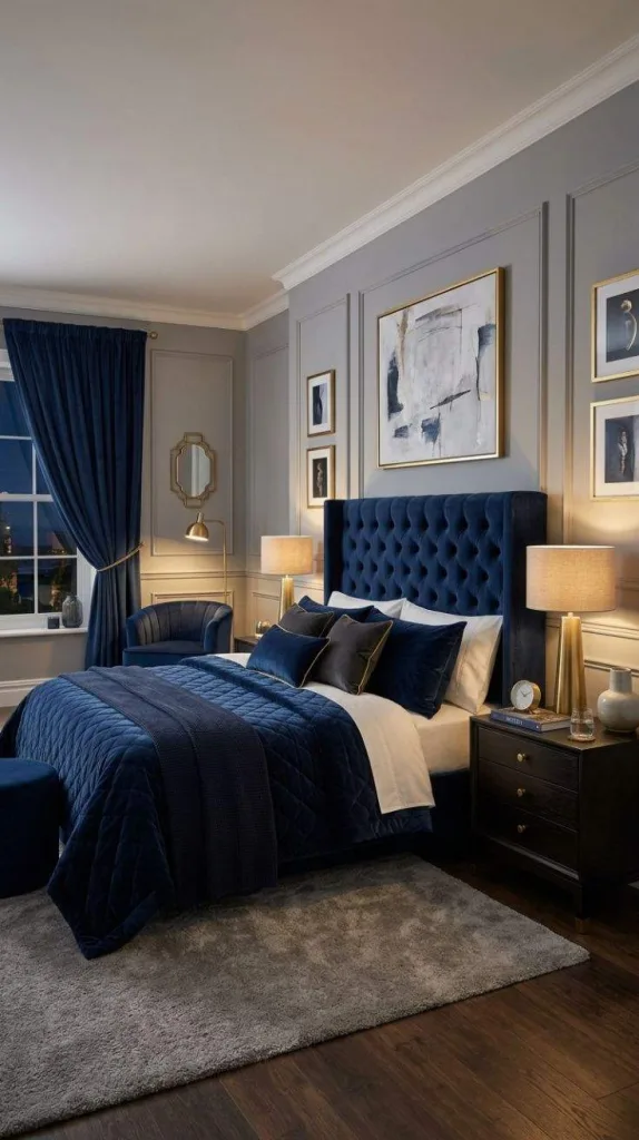 Navy Velvet Retreat
