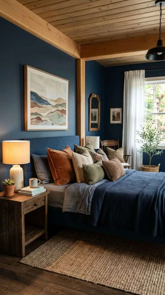 Navy and Earthy Tones