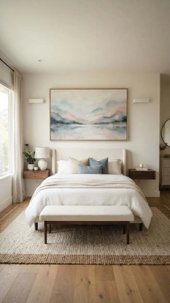 9+ Room Decor Bedroom Ideas for a Cozy Makeover 4 Oversized Artwork Display