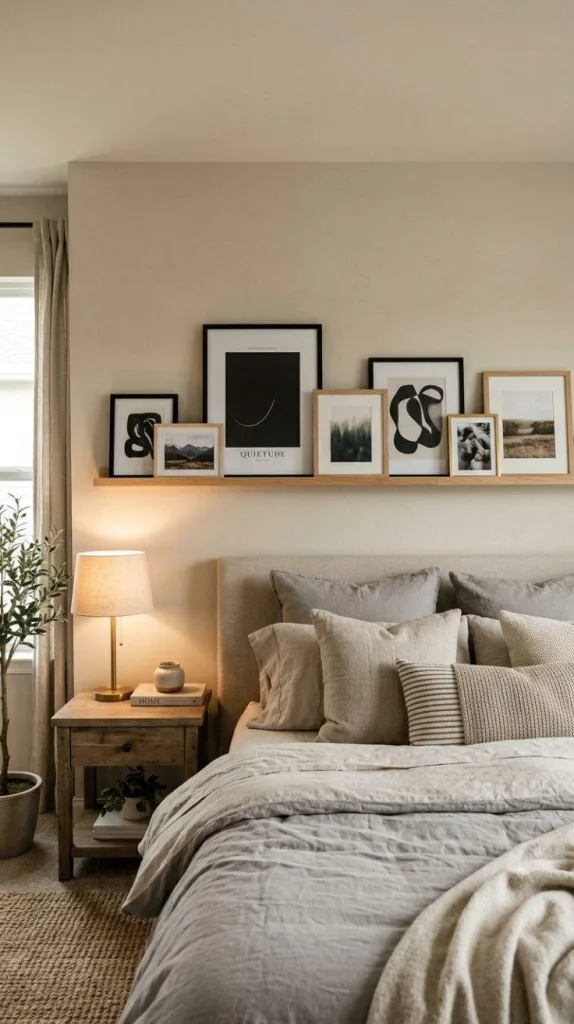 These Wall Decor Bedroom Ideas Make Blank Walls Look Beautiful 3 Picture Ledge Gallery
