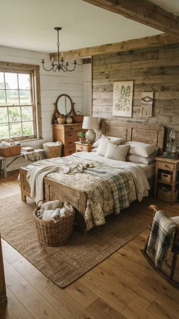 9+ Bedroom Ideas for a Stylish and Cozy Space 8 Rustic Farmhouse Bedroom