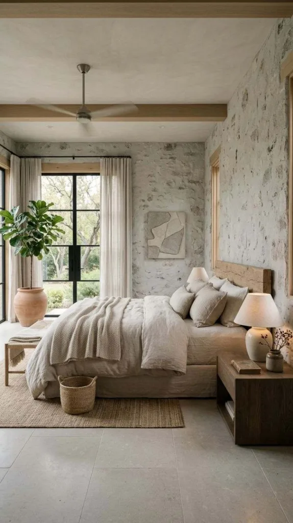 Neutral Bedroom Ideas for a Cozy Elegant Retreat 9 Stone Inspired Bedroom