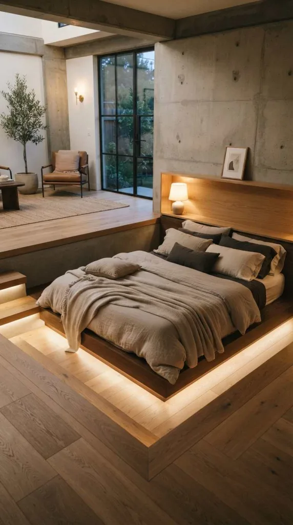 8+ Bedroom Interior Ideas for Modern Homes 4 Sunken Bedroom Layout