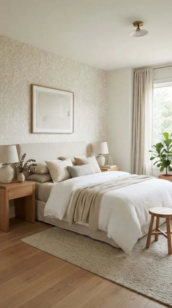 9+ Room Decor Bedroom Ideas for a Cozy Makeover 10 Wallpaper Feature Wall