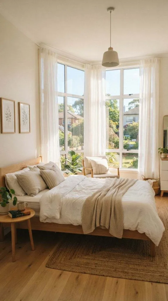 10 Bedroom Ideas for Small Rooms That Maximize Every Inch 7 Wraparound Window Bedroom