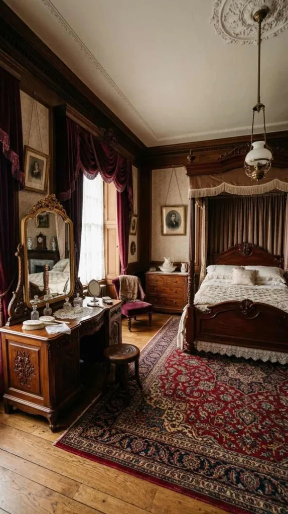 Victorian Bedroom Ideas for a Timeless Elegant Retreat 6 Antique Dressing Table Corner