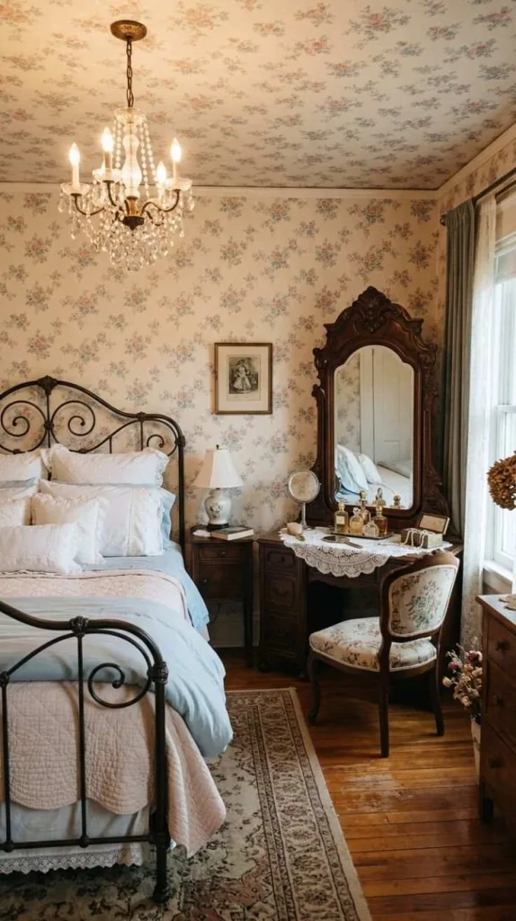 Vintage Bedroom Ideas for a Cozy Timeless Retreat 7 Antique Vanity Corner
