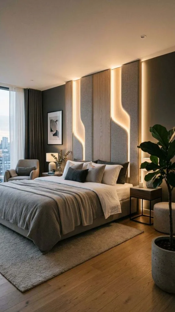 Backlit Headboard Design