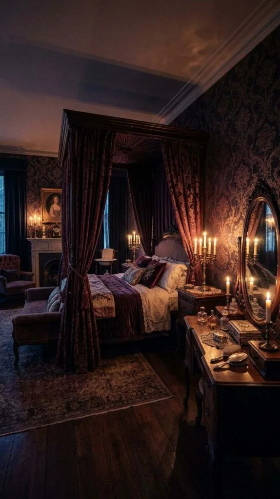 Candlelit Victorian Bedroom