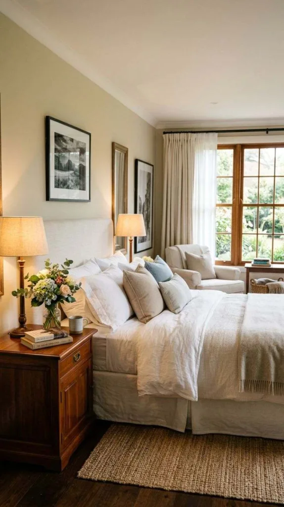 Nancy Meyers Bedroom Ideas for a Cozy Classic Retreat 5 Classic Wood Nightstands