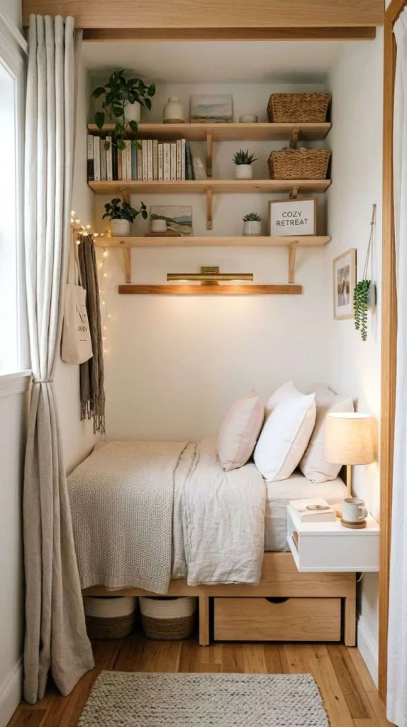Closet Turned Bedroom