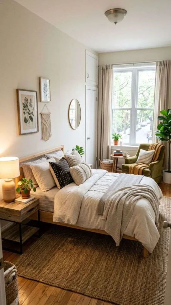 Apartment Bedroom Inspiration for a Cozy Stylish Space 8 Cozy Rental Makeover