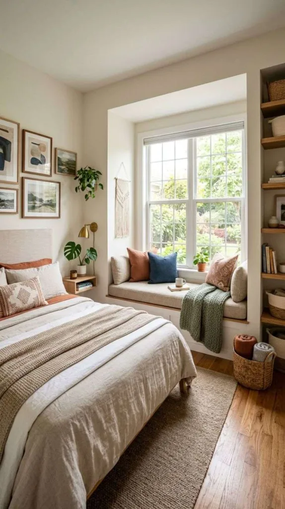 Small Bedroom Ideas for Couples Cozy and Romantic Spaces 4 Custom Window Bench