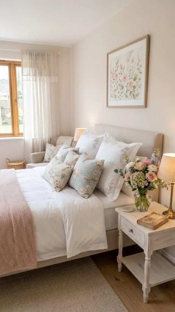 Romantic Bedroom Ideas for Couples to Create Cozy Moments 7 Delicate Floral Bedroom Accents