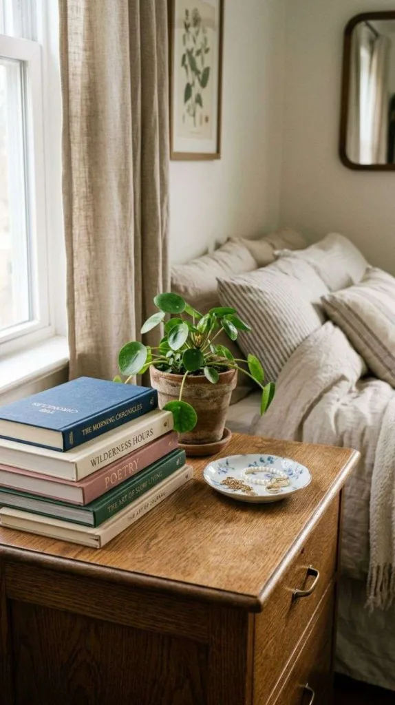 Dresser Top Book Stack