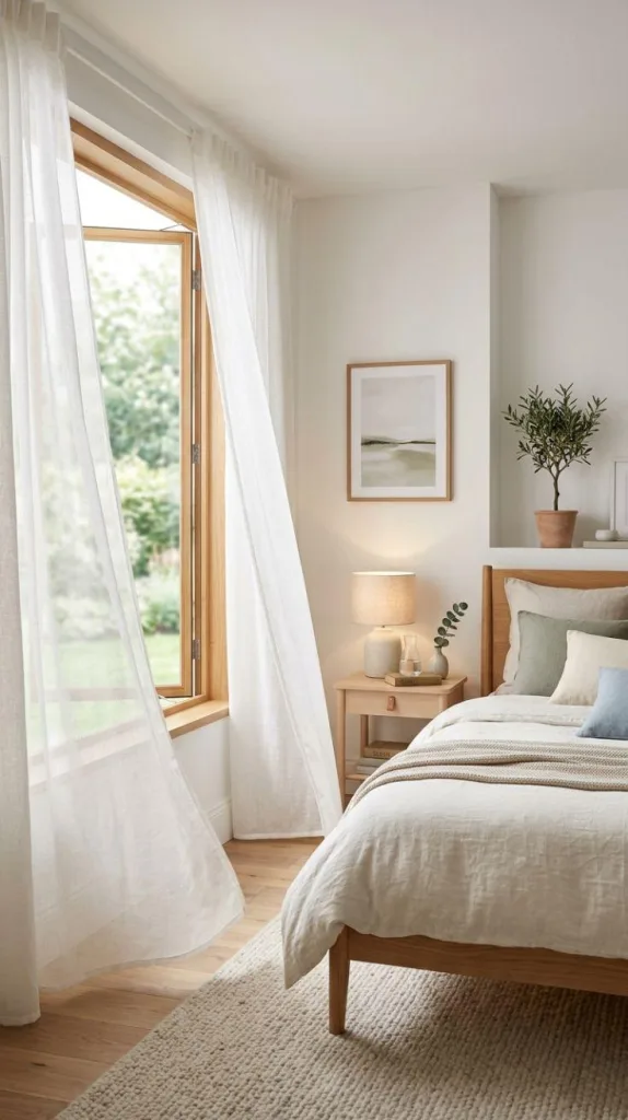 Bedroom Background Ideas for a Stylish Cozy Space 12 Flowing Curtains