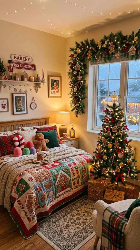 Christmas Bedroom Ideas for a Cozy Festive Retreat 9 Gingerbread Theme Bedroom