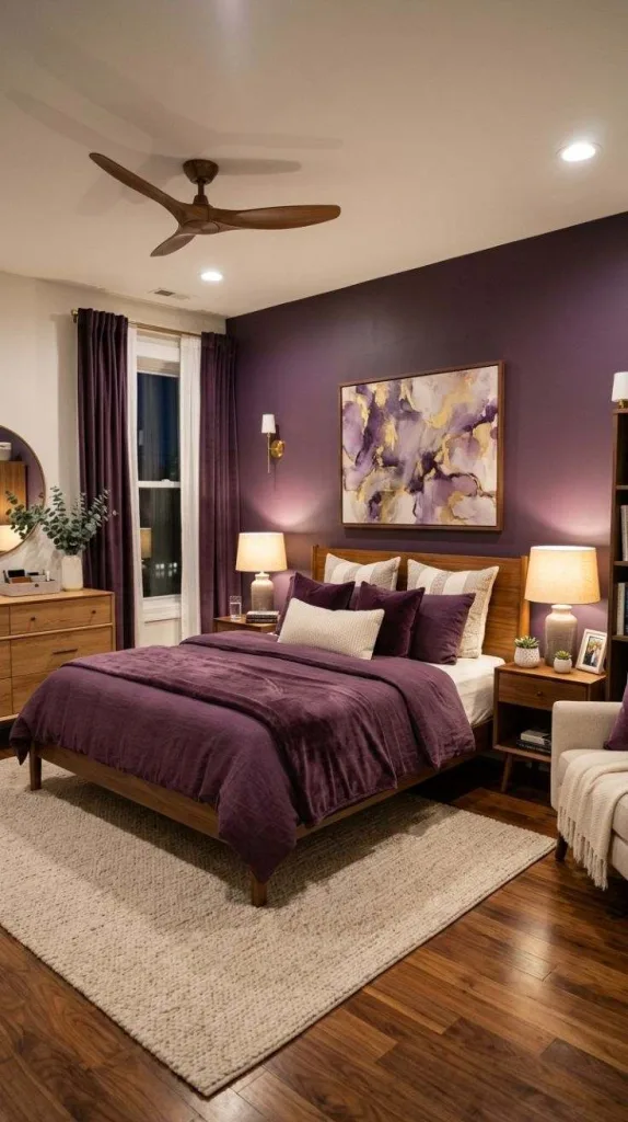 Purple Bedroom Ideas for a Cozy Stylish Retreat 4 Grape Toned Bedroom