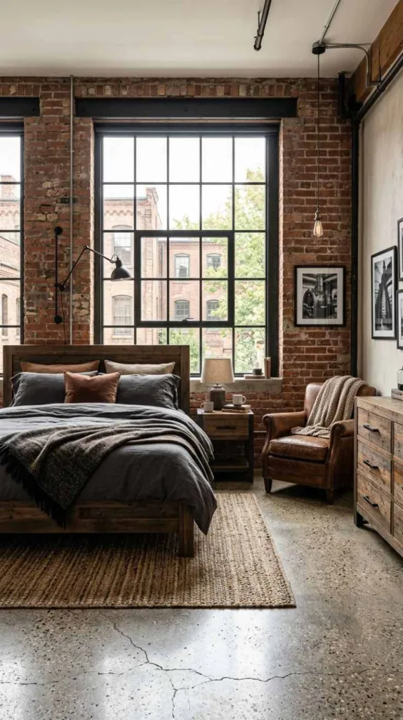 Masculine Bedroom Ideas for a Stylish Modern Retreat 8 Industrial Heritage Retreat