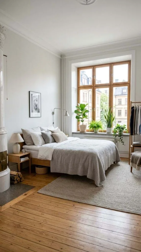 Stockholm Bedroom Ideas for a Cozy Nordic-Inspired Retreat 12 Large Uncovered Windows