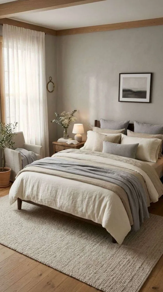 Layered Linen Bedding