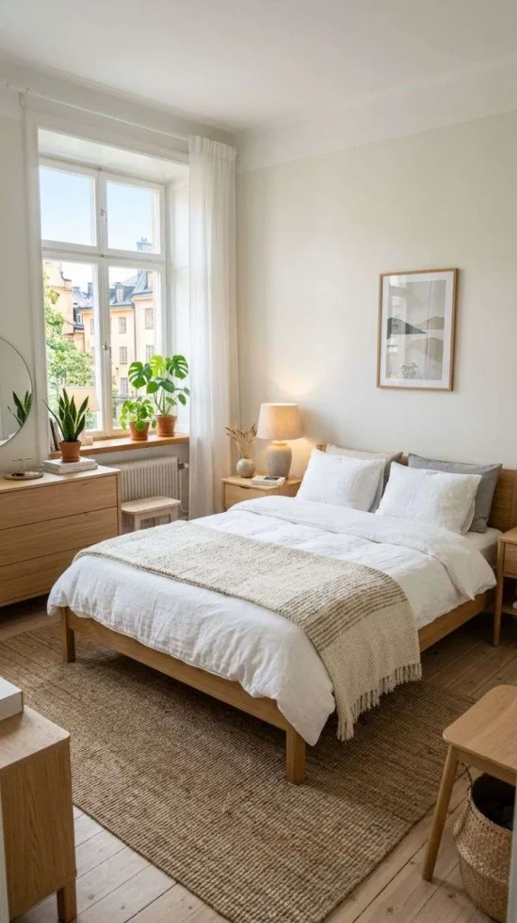 Stockholm Bedroom Ideas for a Cozy Nordic-Inspired Retreat 4 Light Oak Furniture