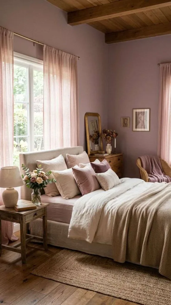 Purple Bedroom Ideas for a Cozy Stylish Retreat 9 Mauve Romantic Bedroom