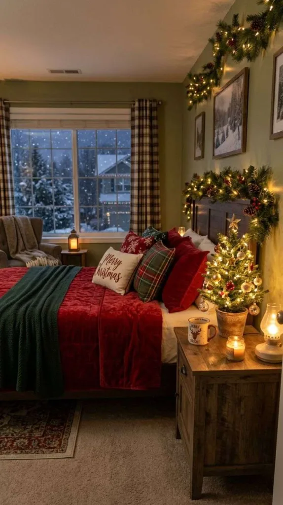 Christmas Bedroom Ideas for a Cozy Festive Retreat 5 Mini Christmas Tree