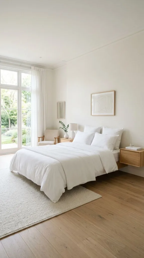 Minimalist White Bedroom