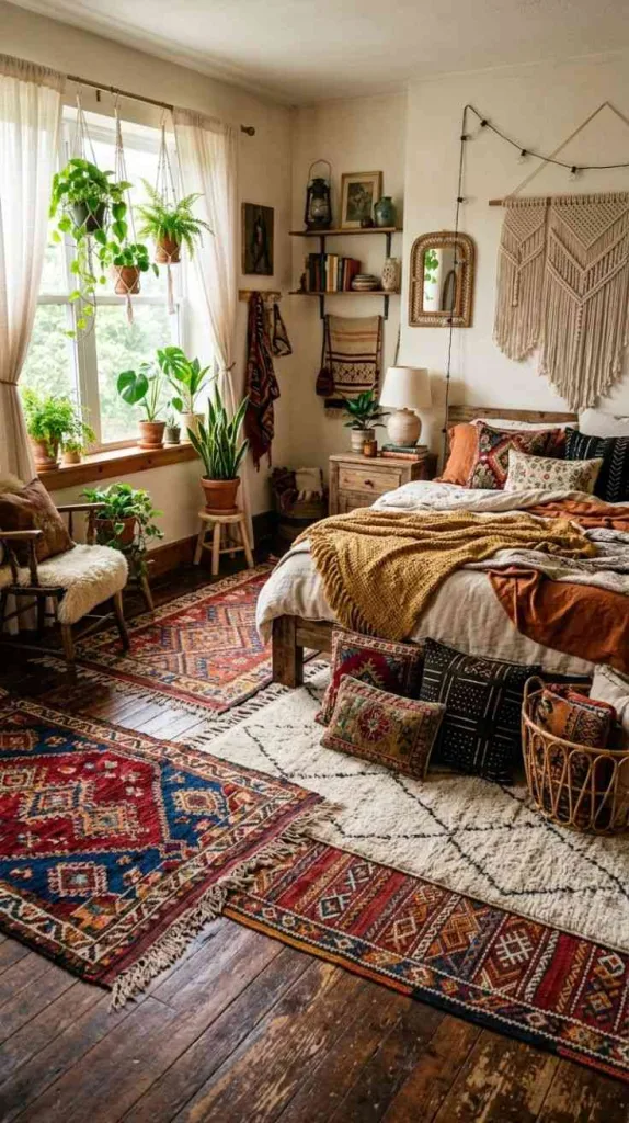 Moroccan Rug Layering