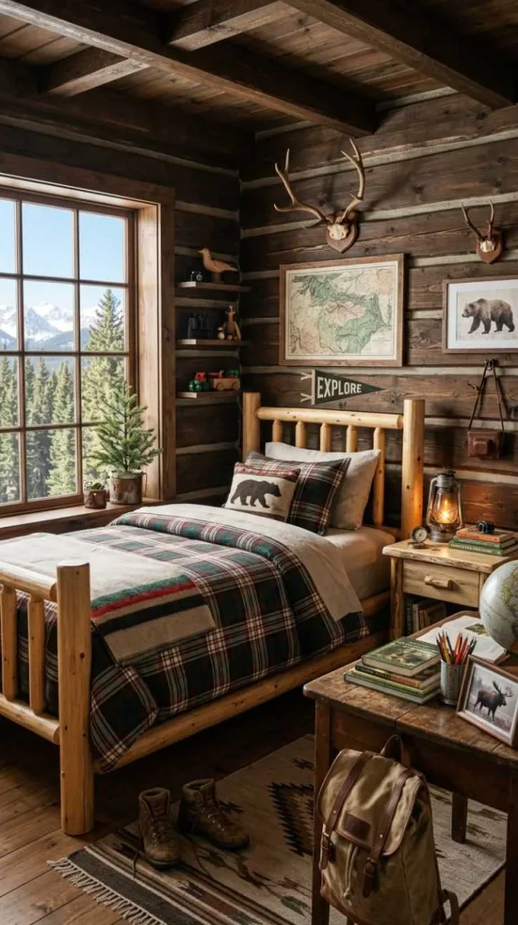 Boy Bedroom Ideas for a Stylish and Cozy Space 5 Mountain Cabin Style