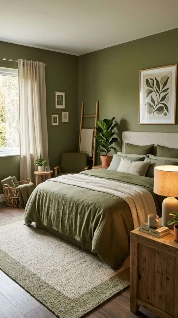 Olive Green Tonal Retreat