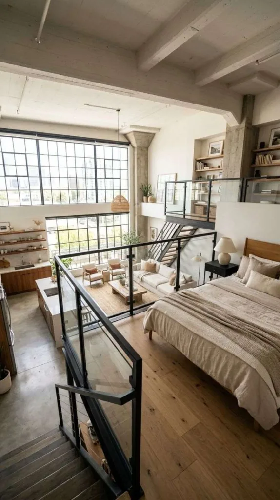 Open Loft Bedroom