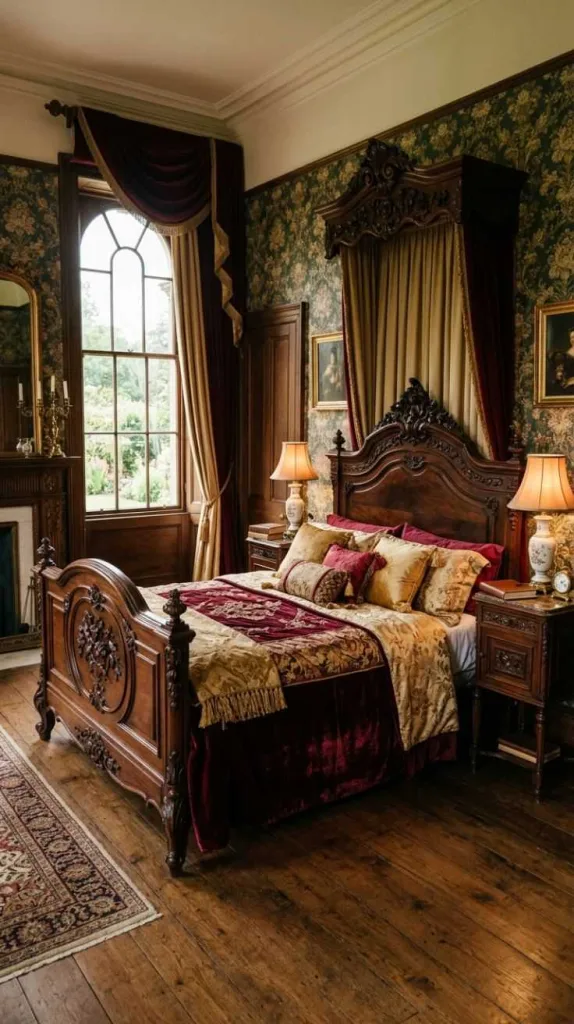 Victorian Bedroom Ideas for a Timeless Elegant Retreat 4 Ornate Wood Bed Frame