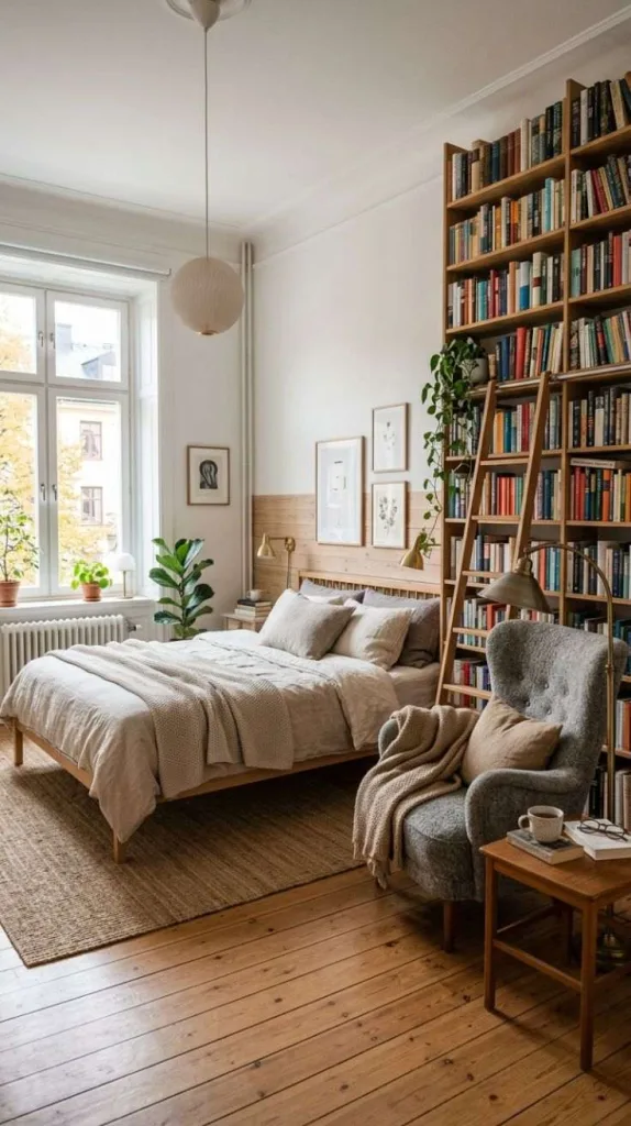 Stockholm Bedroom Ideas for a Cozy Nordic-Inspired Retreat 11 Personal Library Corner