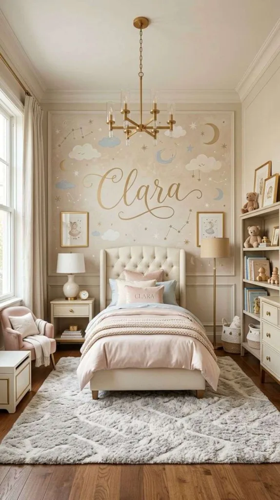 Luxury Kids Bedroom Ideas for a Stylish Dreamy Space 5 Personalized Luxury Accent Wall