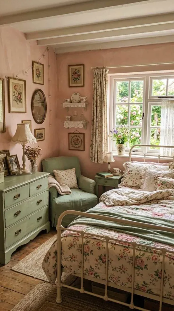 Pink and Green Bedroom Ideas for a Fresh Stylish Retreat 8 Pink And Green Cottage Romance