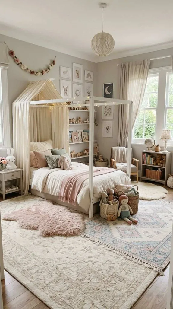 Luxury Kids Bedroom Ideas for a Stylish Dreamy Space 8 Plush Layered Area Rugs