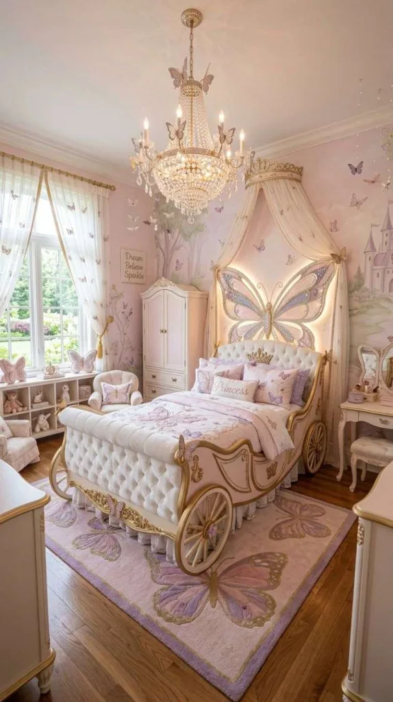 Luxury Kids Bedroom Ideas for a Stylish Dreamy Space 10 Princess Butterfly Themed Bedroom
