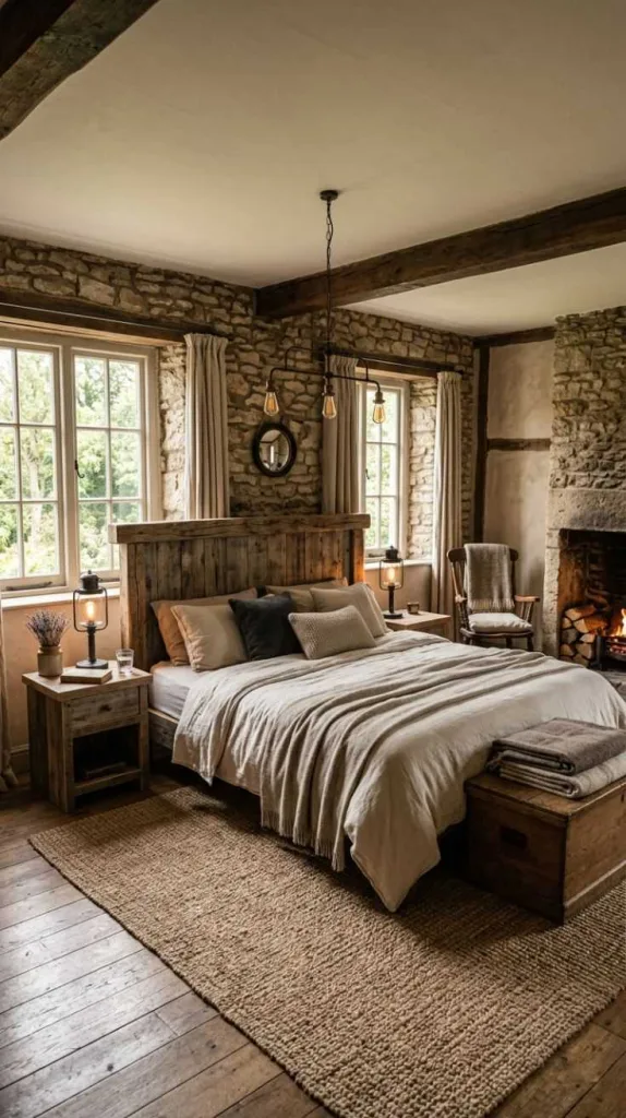 Reclaimed Wood And Stone