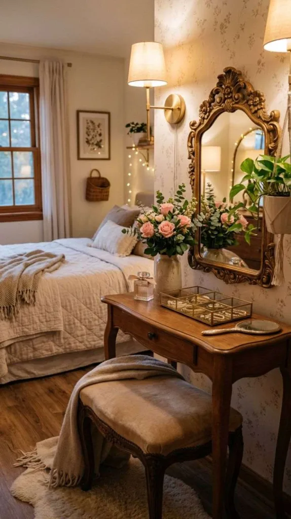 Romantic Bedroom Ideas for Couples to Create Cozy Moments 10 Romantic Vanity Corner Setting