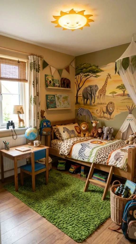 Boy Bedroom Ideas for a Stylish and Cozy Space 4 Safari Theme Room